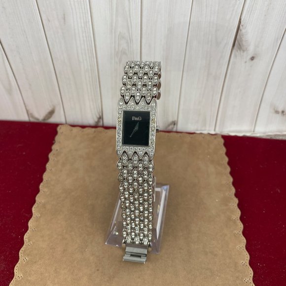 Dolce and Gabbana Silver Tone Watch Crystal Bezel and Bracelet - Picture 3 of 14